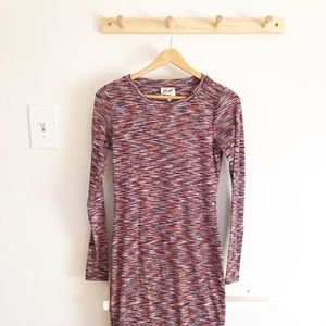 Luxe Essential Spacedye Knit Maternity Dress